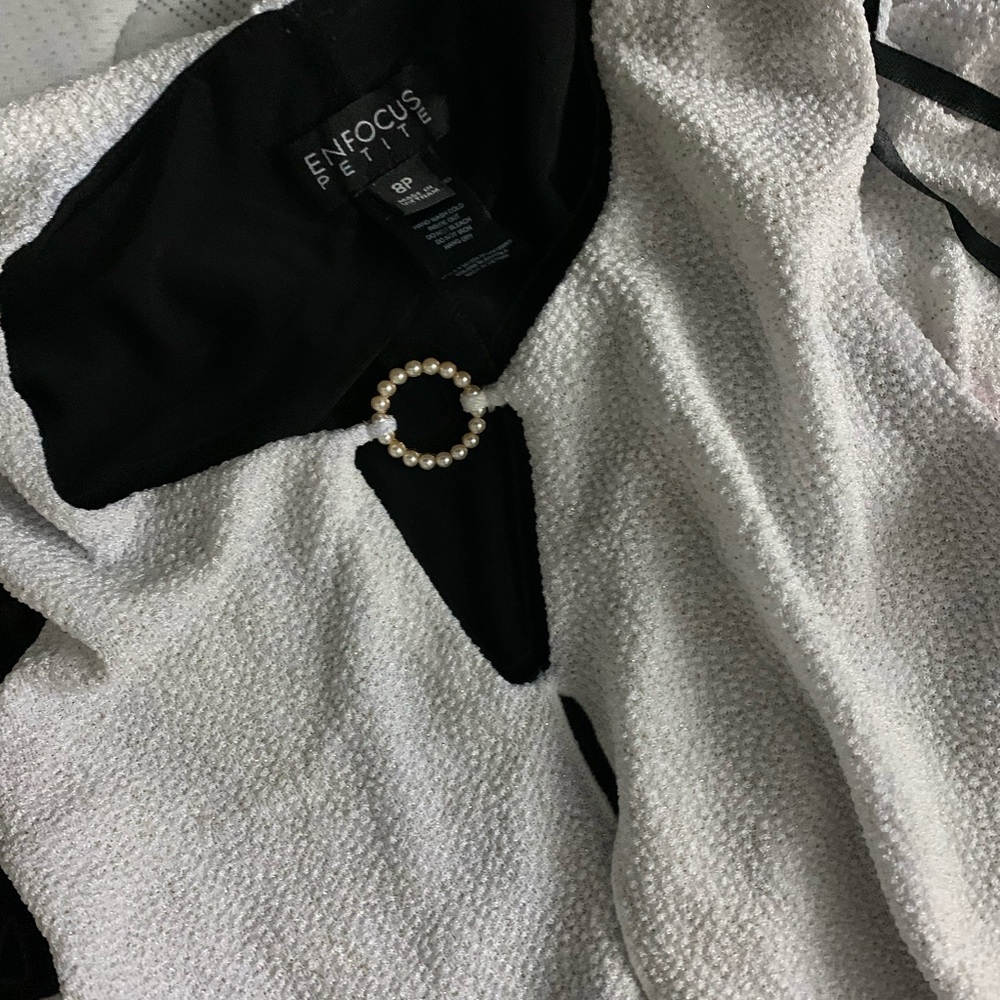 Black and white dress